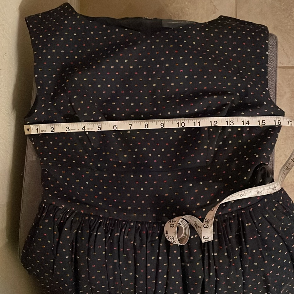 Modcloth Navy Polka Dot Dress - Picture 4 of 6